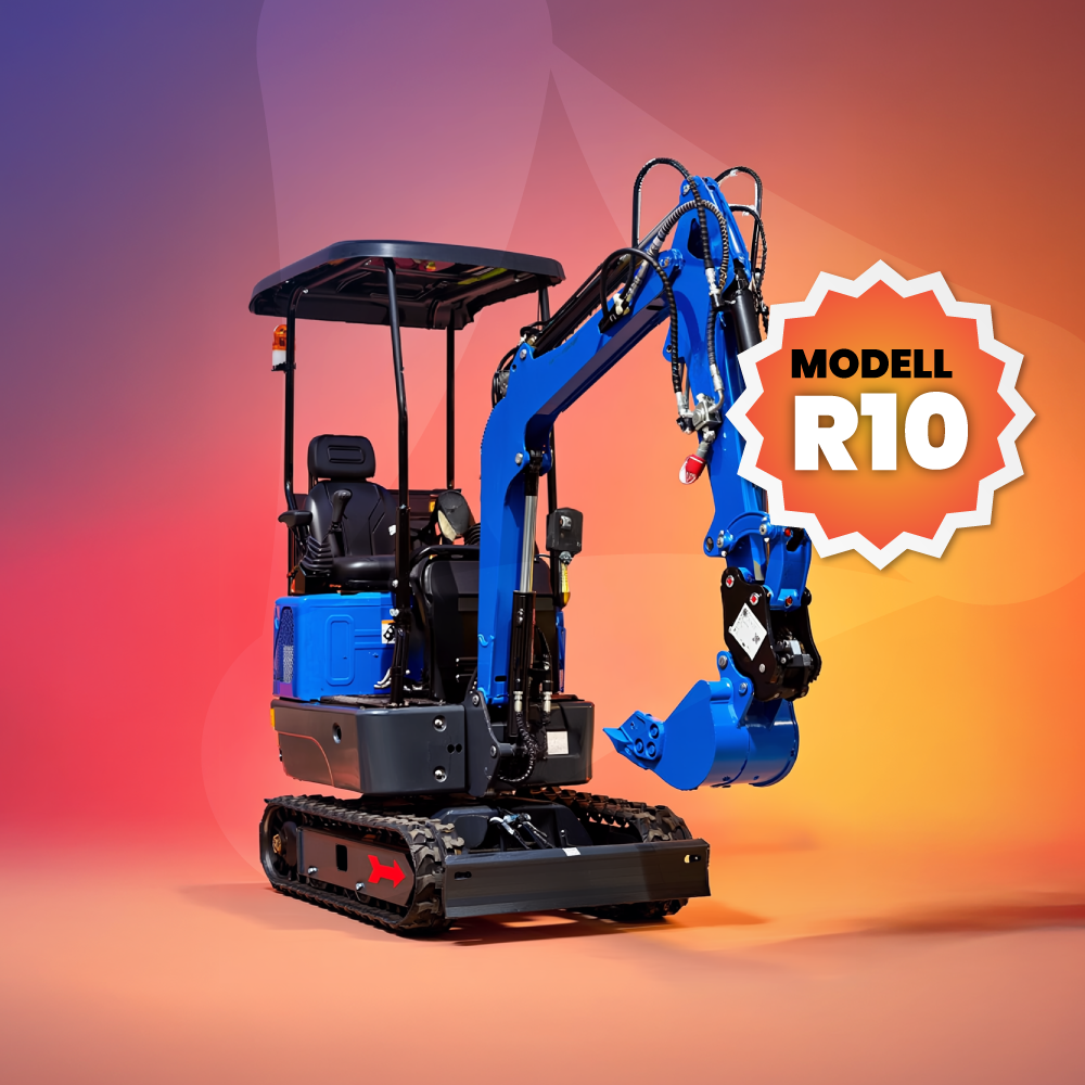 RIPPA R10 Minibagger im Einsatz auf der Baustelle