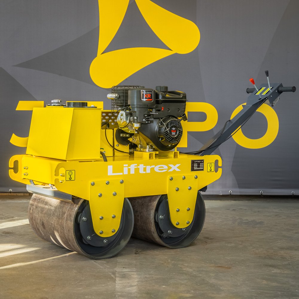 vibrovolas LIFTREX 700A su dvigubu volu statybos technikos salone