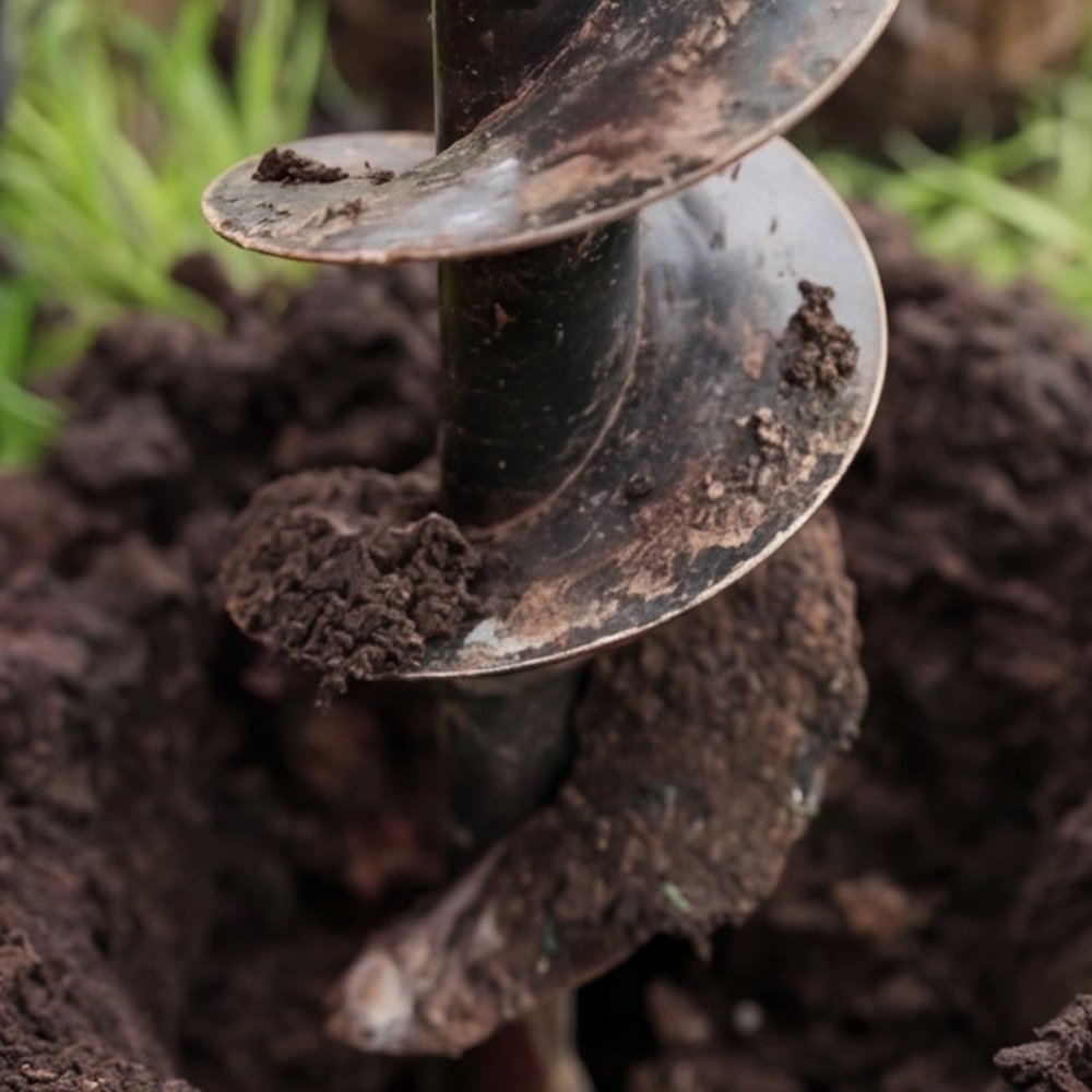 Hidraulinis grąžtas gręžia žemę medelių sodinimui – tikslus ir greitas duobių formavimas