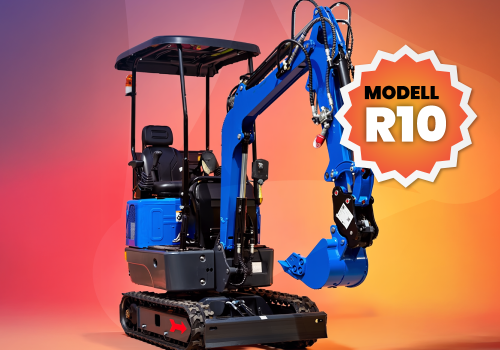 RIPPA R10 Minibagger im Einsatz auf der Baustelle