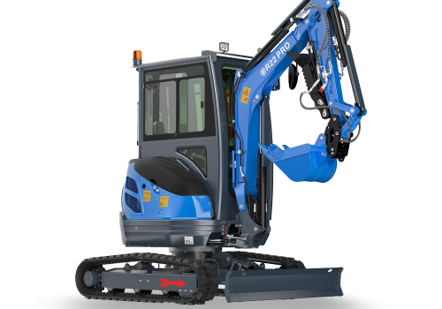 Rippa R22 PRO Minibagger mit Kubota D1105 Diesel, Seitenansicht