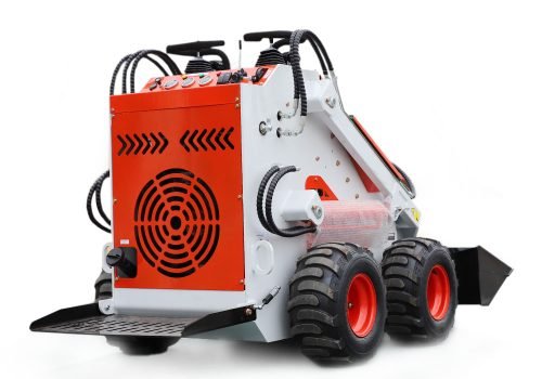 KR38 ratinis mini krautuvas – galinias vaizdas